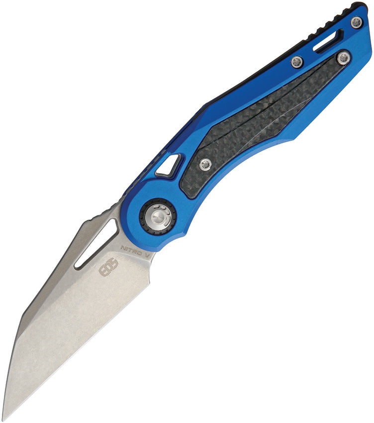 EOS Urchin Friction Folder Blue NITRO V BLUE HANDLES AND SW BL