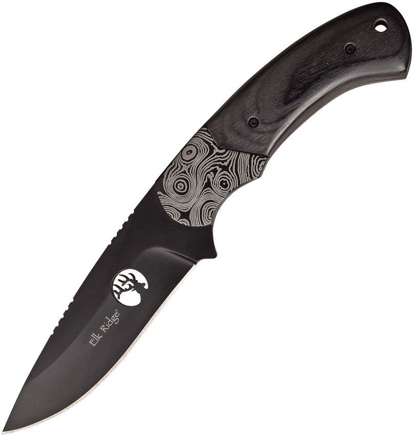 Elk Ridge Fixed Blade Black ER-200-09BK