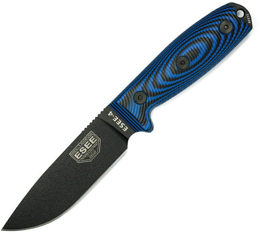 ESEE Model 4 3D Fixed Blade Blue 4PB-008