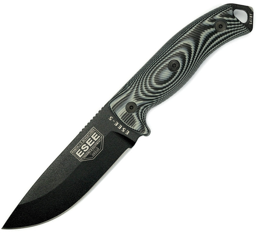 Esee Model 5 3D Fixed Blade Black Knife