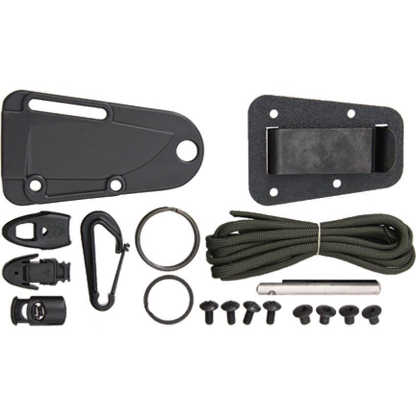 ESEE Izula Dark Earth IZULA-DE-KIT, survival kit with sheath and firesteel