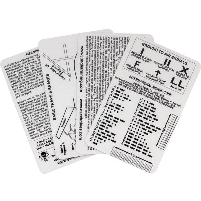 ESEE SURVCARD Izula Gear Survival Card Set