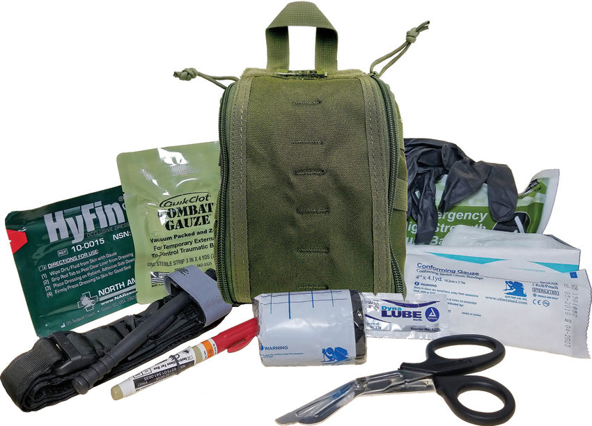 Elite First Aid Kits 145OD Green Patrol Trauma Kit – Level 2 Emergency Response Kit - trauma kit | Mjoutdoorsgear UK