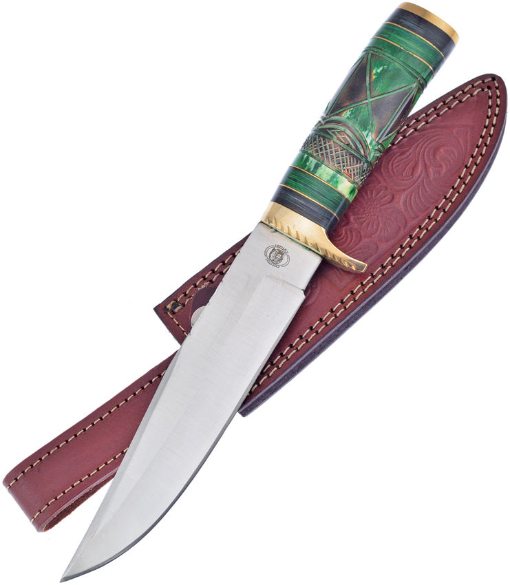 Frost Cutlery Spirit Hunter Green Bone CW-656GB