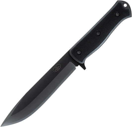 Fällkniven A1XB A1x Survival Black Fixed Blade Knife – Black Thermorun Handle