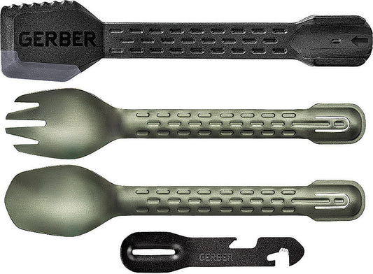 Gerber ComplEAT 4PC Lightweight Utensil Set (Baltic HZ Green/Blk/Gray ) G1072329
