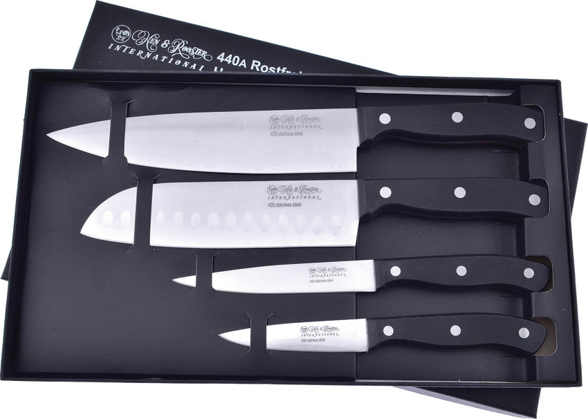 Hen & Rooster Kitchen Knife Set HRI-003/S