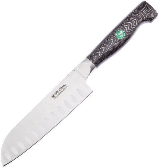 Hen & Rooster Santoku Black chef knife