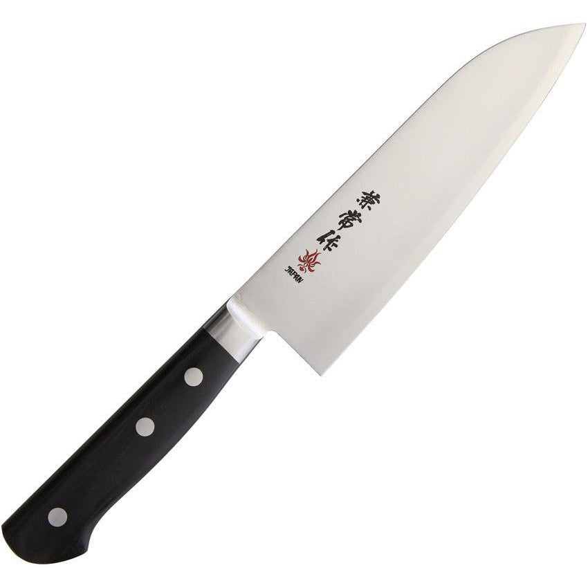 Japanese Santoku Kichen Knife with Black Handle