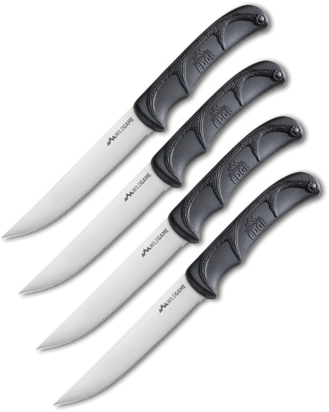 Outdoor Edge Wild Game Steak Knives Black STB-4C