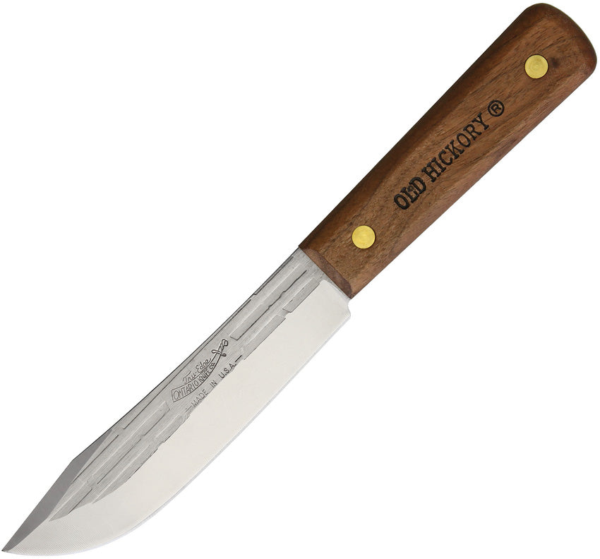 Old Hickory Hunting Knife with Brown Wood Handle