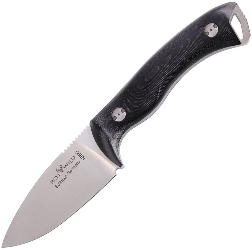 OTTER-Messer Rotwild Milan Black Micarta RWF 04 B MI