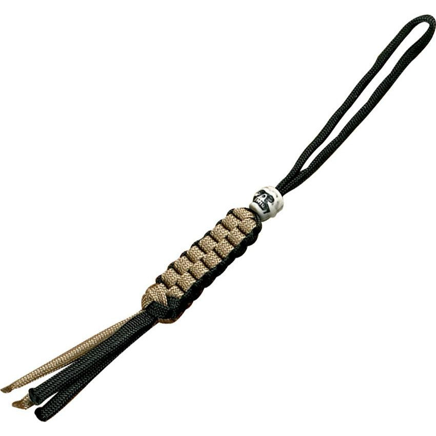 Parachute Cord Lanyard Tan and Black