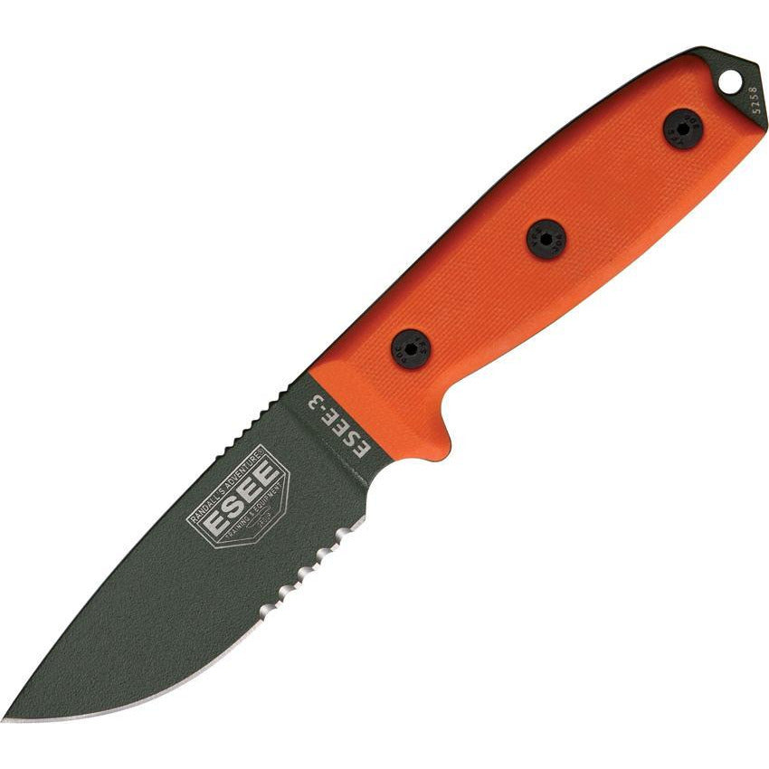 ESEE Model 3 Part Serrated ES-3SOD