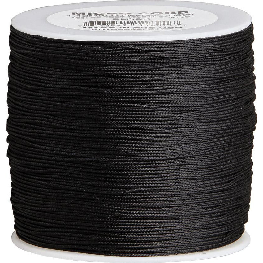 Parachute Cord Micro Cord Black