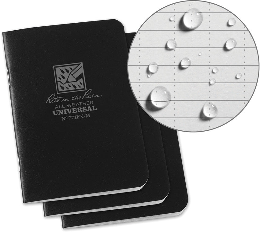 Rite in the Rain Mini Stapled Notebook 3 Pack 771FX-M