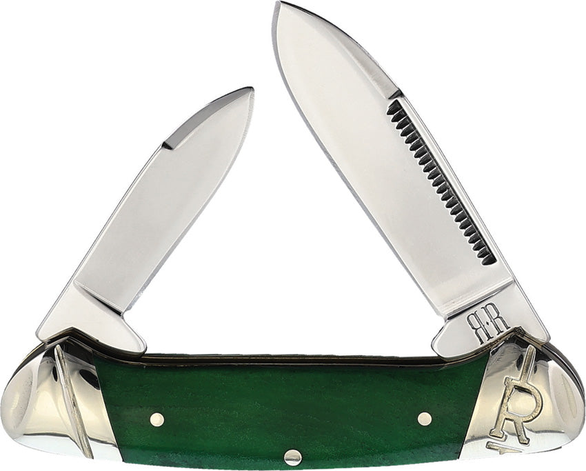 Rough Ryder Mini Canoe Green RR2229 KB204R