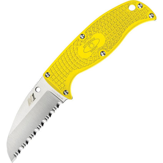 Spyderco Enuff H1 Sheepsfoot Fixed Blade Knife Yellow FB31SYL