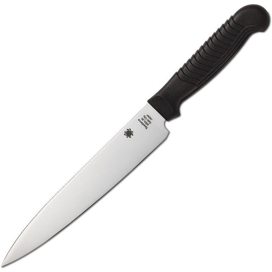 Spyderco 6" Utility Kitchen Knife Black Sermollan K04PBK – Precision and Comfort in Every Slice