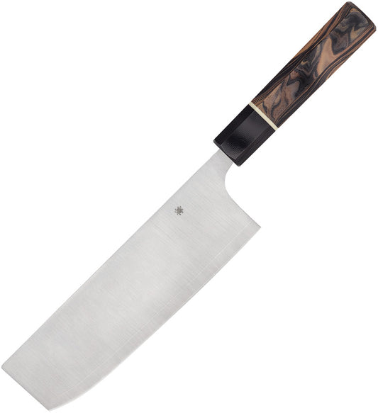 Spyderco Murray Carter Nakiri – Itame Series (Burl G-10 Handle)