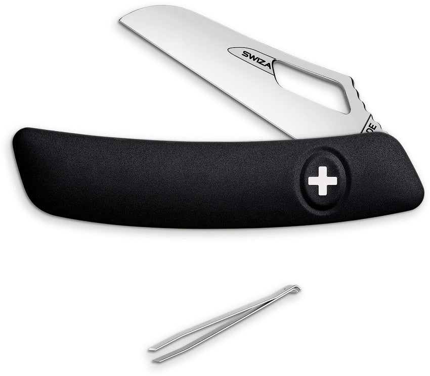 Swiza Garden Floral Knife Black KGR.0900.1010