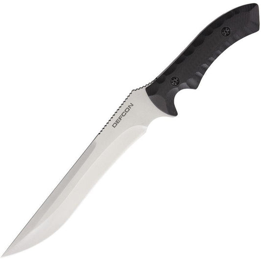 DEFCON Hydra Fixed Blade D2 Tool Steel Knife with Sculpted G10 Handle