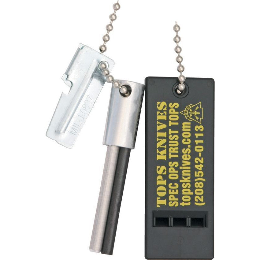 TOPS Knives Flint Fire Starter Emergency Survival Kit TFSK-38
