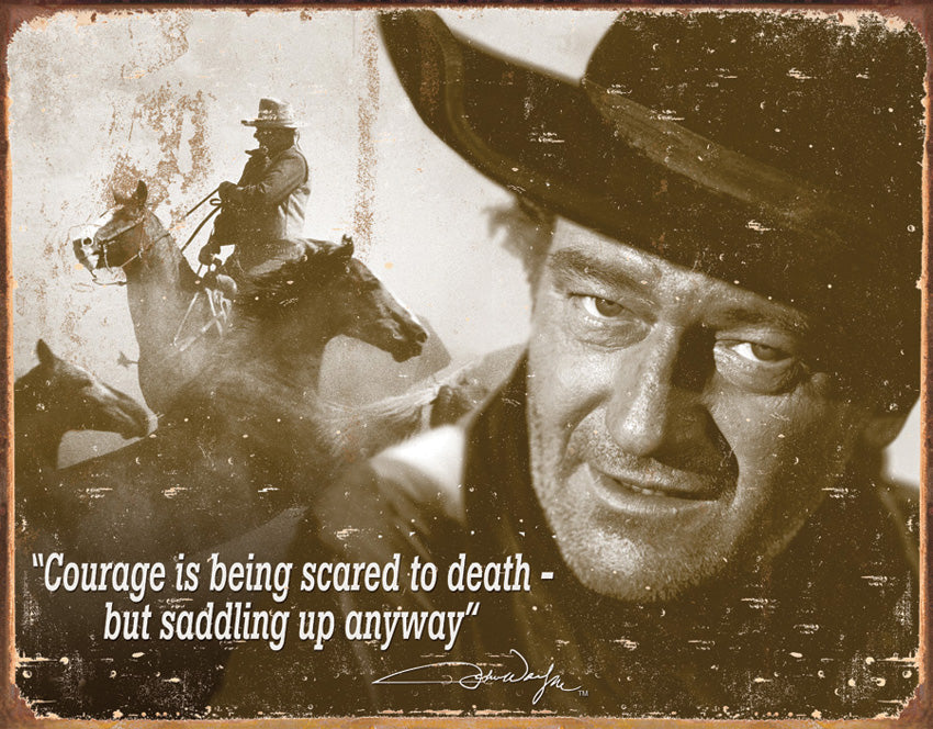 Tin Signs John Wayne Courage 1429
