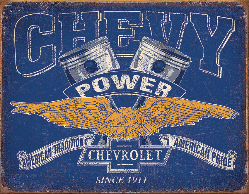 Tin Signs Chevy Power 2199