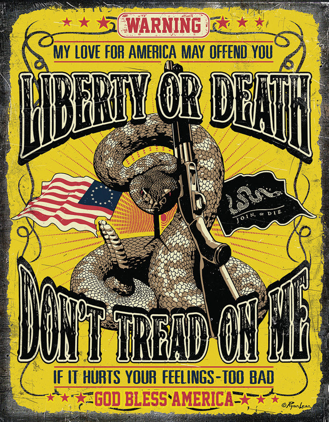 Tin Signs Don't Tread On Me Sign 2234