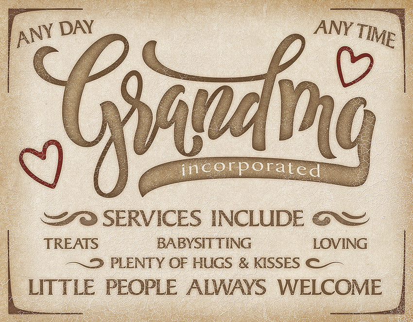 Tin Signs Grandma Inc Sign 2266