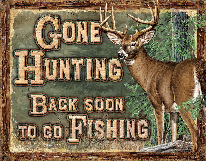 Tin Signs Gone Hunting 2280