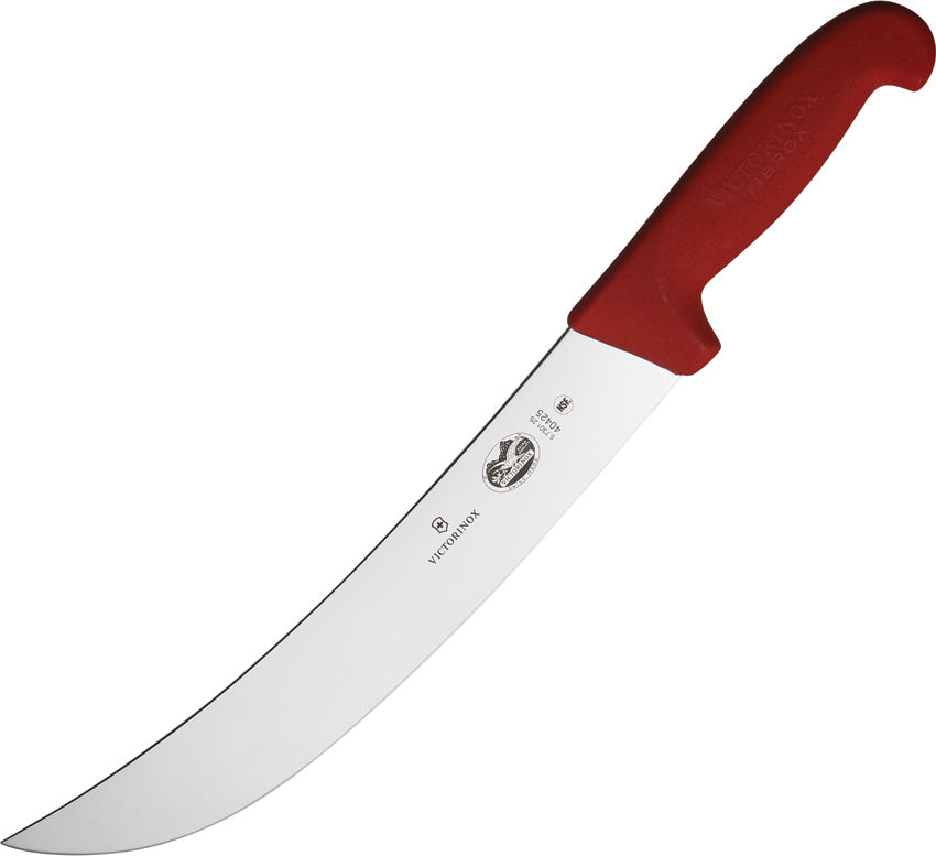 Victorinox Chefs Cimeter Knife with Red Fibrox Handle