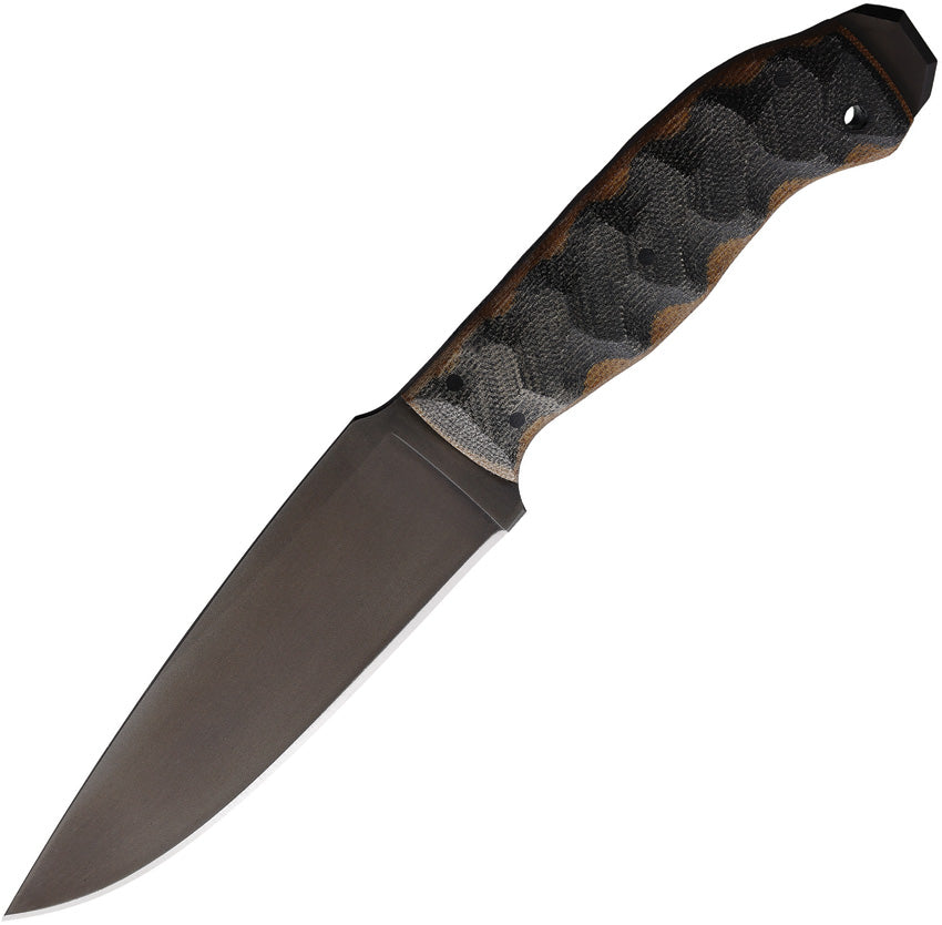 Winkler Crusher Black And Tan Micarta SPIKE BLACK AND TAN MICARTA