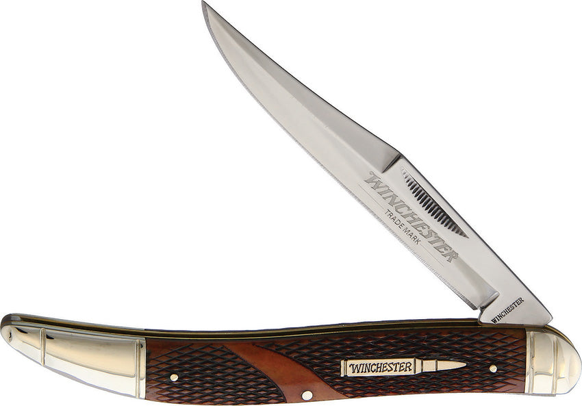 Winchester Toothpick Brown Checkered Bone KB111W / WN19102C