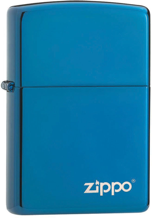 Classic High Polish Blue Zippo Logo Windproof Lighter – Made in USA - Shop now at Mjoutdoorsgear UK