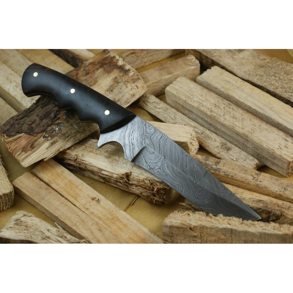 Custom Handmade Hunting Knife With Leather Sheath by Knife King