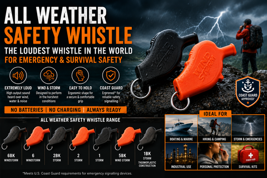 All Weather Safety Whistle: The Loudest Whistle in the World for Emergency & Survival Safety
