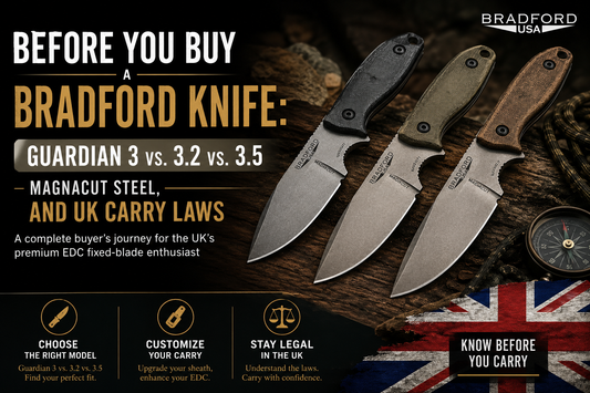 Before You Buy a Bradford Knife: Guardian 3 vs. 3.2 vs. 3.5, MagnaCut Steel, and UK Carry Laws