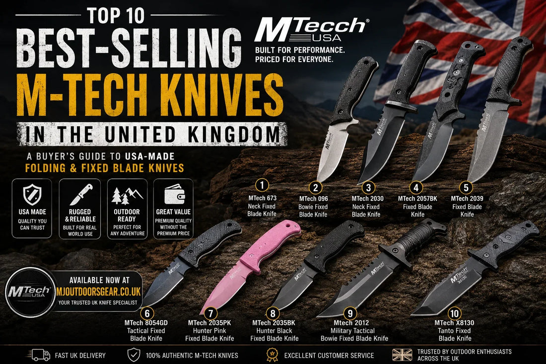 Top 10 Best-Selling M-Tech Knives in the United Kingdom: A Buyer's Guide to USA-Made Folding & Fixed Blade Knives