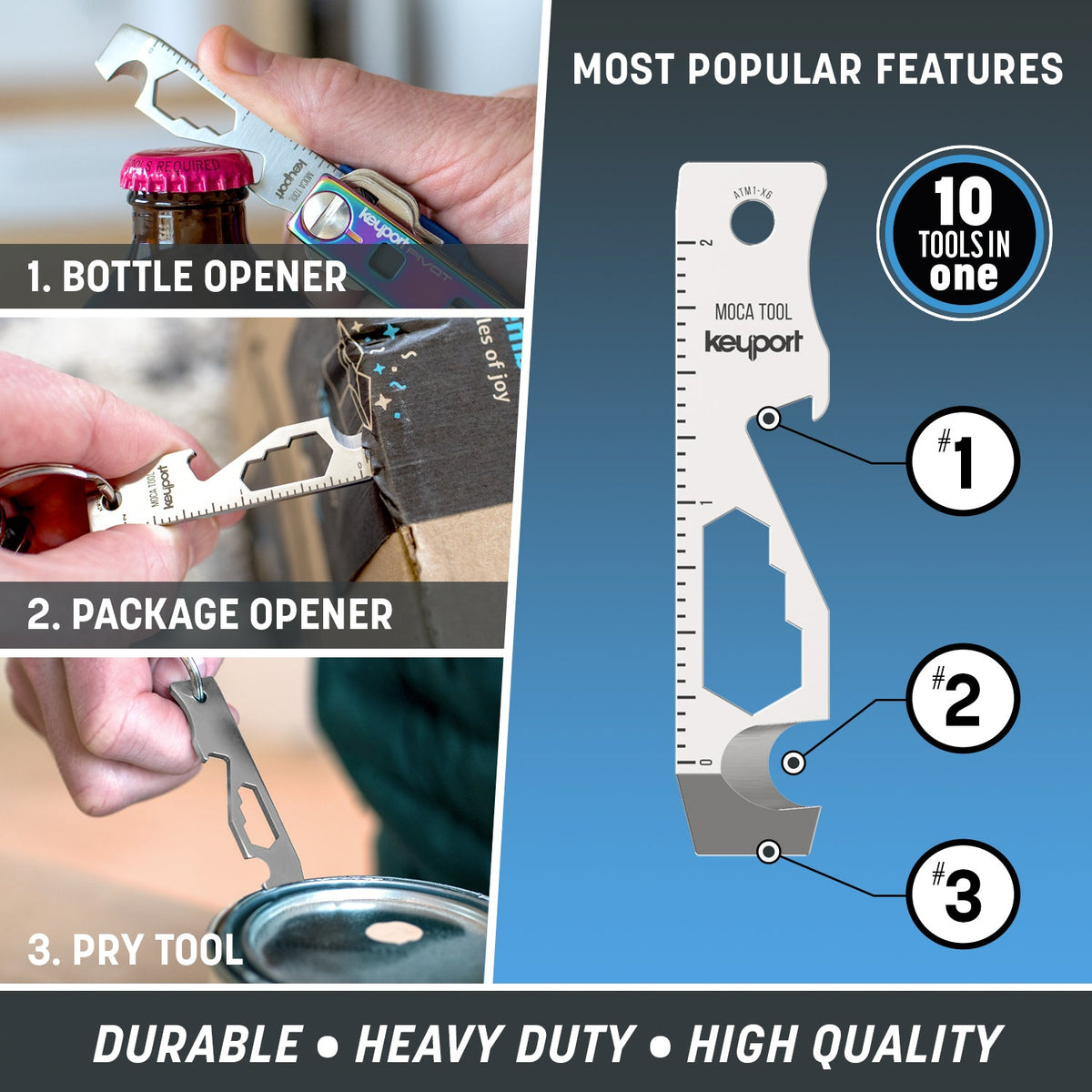 Keyport MOCA 10-in-1 Keychain Multi-Tool – image 3