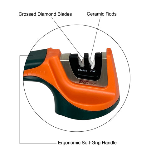 AccuSharp 039C Pull Through Orange AccuSharp Sharpener with Orange composition construction
