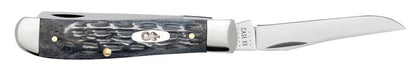 Case Mini Trapper Pocket Knife Gray Bone Crandall Jig (6207 SS) - 58414
