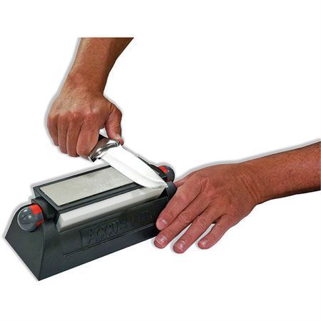 AccuSharp 025C Tri-Stone Sharpening System with Rubber Grip Base
