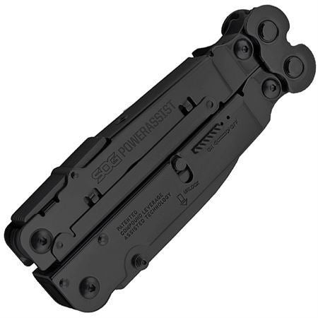 SOG PowerAssist Black B66N-CP Compact Multi-Tool for Everyday Use