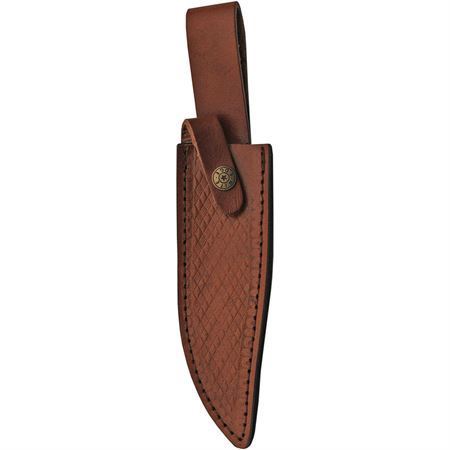 Pakistan 203412WD Bowie Wood Satin Fixed Blade Knife Walnut and Black Handles
