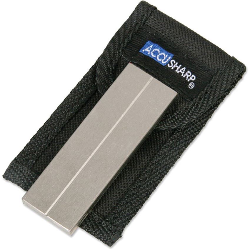 AccuSharp 027C Diamond Pocket Stone with Black Belt Pouch
