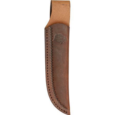 Fox-N-Hound 622 Skinner Fixed Clip Point Blade Knife with Stag and Brown Wood Handles
