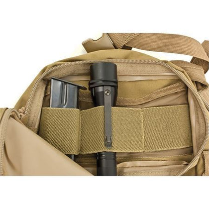 Red Rock 80201COY Coyote Rambler Sling Backpack with 600 Denier Construction & PVC Lining
