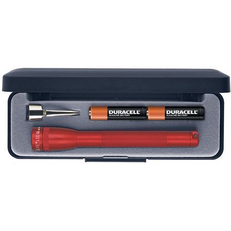Maglite 56033 Mini Mag LED Red Flashlight with Aluminum Body
